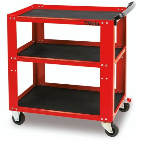 BETA Steel Tool Cart, 3 Shelves, 440 lbs 051000003